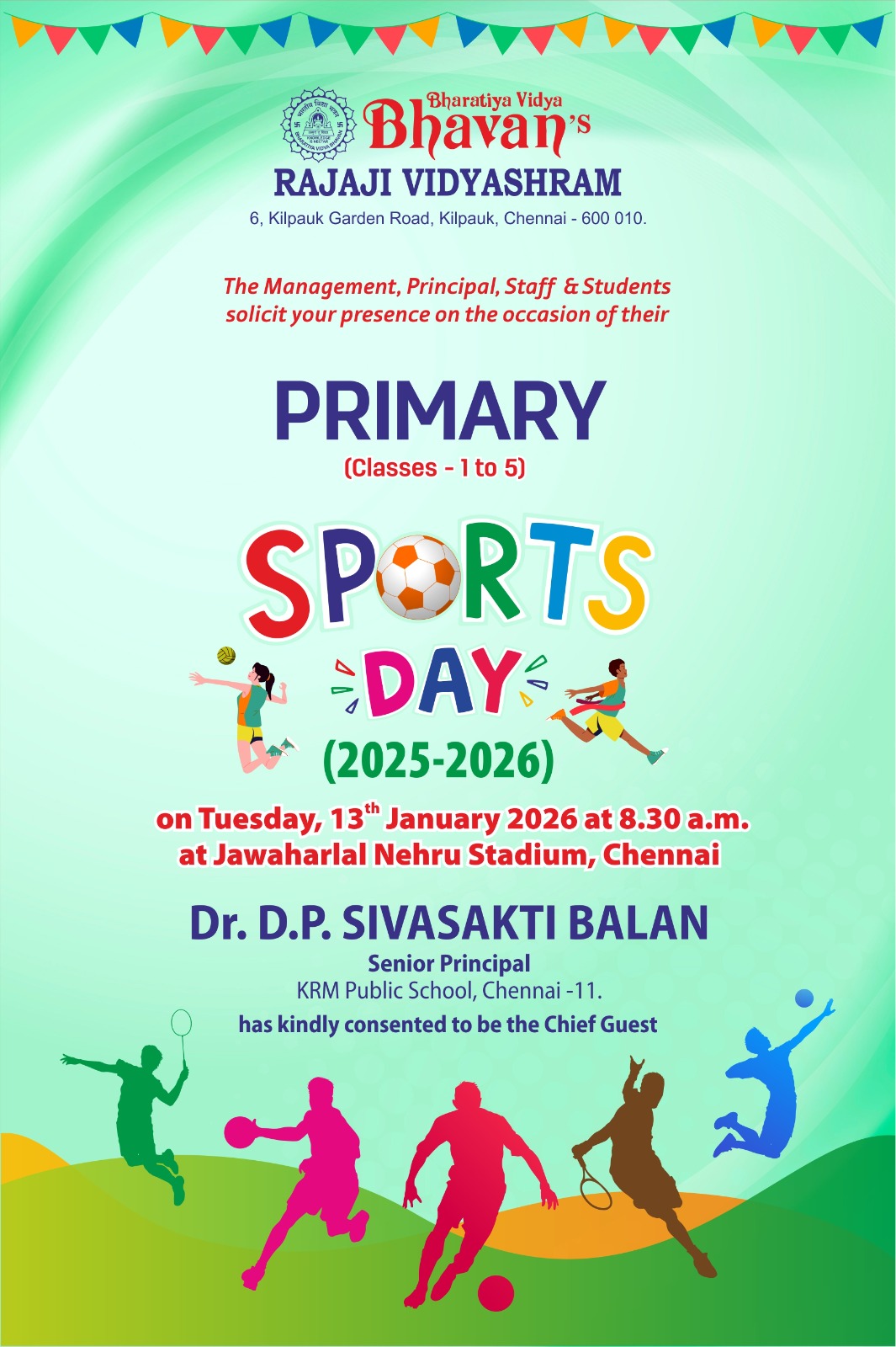 Primary Sports Day E-Invite
